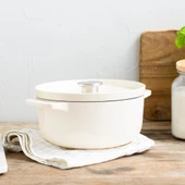 KitchenAid CC006056-001 3.3 Litre 22 cm. Döküm Demir Tencere - Krem - 3