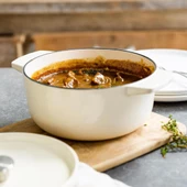 KitchenAid CC006056-001 3.3 Litre 22 cm. Döküm Demir Tencere - Krem - 7