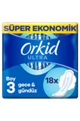 Orkid Ultra Extra Anne Kız Gece Hijyenik Ped 18'li - 1