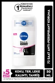NIVEA Kadın Stick Deodorant Black&White Clear 50ml, 72 Saat Anti-perspirant Koruma - 1