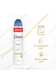 Dove Kadın Sprey Deodorant Original 1/4 Nemlendirici Krem Etkili Büyük Boy 200ml X1 Adet - 3