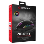 Rampage SMX-R63 GLORY Usb Siyah RGB Işıklı 6400dpi Gaming Oyuncu Mouse - 7
