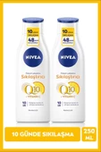 NIVEA Q10 Sıkılaştırıcı Vücut Losyonu ,10Günde Sıkı Cilt, C Vitamini, Vücut Nemlendirici, 250ml X2Adet - 1