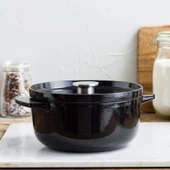 KitchenAid CC006058-001 3.3 Litre 22 cm. Döküm Demir Tencere - Siyah - 8