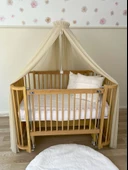 Pamuka Bebek Beşik Cibinlik Beige - 4