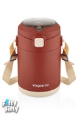 Vagonlife Çelik Yemek Termosu Isı Yalıtımlı 2 Kaseli 1.8LT Sızdırmaz Vakumlu Kap Taşıma Askılı -FF10081 - 9