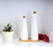 Arow Pure Bambu Tabaklı 2 Li Porselen Yağlık 240 Ml + 300 Ml TR-3098 - 1