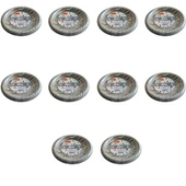 Roll-Up Kullan At Renkli Gri Parti Davet Plastik Tabak - 22 Cm. - 25 Adetlik 10 Paket - 1