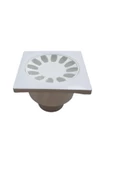 10x10 cm Alttan Çıkışlı Plastik Yer Süzgeci - 1