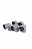 50x90 Pvc Dirsek 50'lik 90 Derece Pimaş Atık Su Borusu Dönüş Parçası 5 Adet - 1