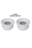 2 Adet Adaptör Kota Conta Lavabo Sifon Gider Contası 50'lik - 1