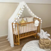 Pamuka Bebek Beşik Cibinlik White - 1