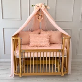 Pamuka Bebek Beşik Cibinlik Baby Pink - 4