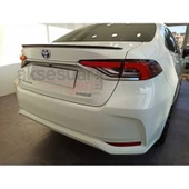 Toyota Corolla 2020 Bagaj Üstü İnce Spoiler Parlak Siyah Boyalı İthal Ürün Plastik - 1