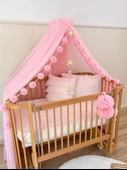 Pamuka Bebek Beşik Cibinlik Pink - 3