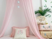 Pamuka Full Pembe 100 cm Duvar Tentesi - 4