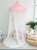 Pamuka Pembe-Beyaz 100 Cm Duvar Tentesi - 2
