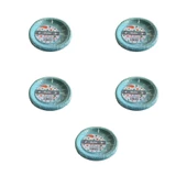 Roll-Up Kullan At Renkli Turkuaz Parti Davet Plastik Tabak - 22 Cm. - 25 Adetlik 5 Paket thumbnail 1