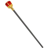 Taşlı Altın Renk Prenses Tacı ve Kırmızı Kraliyet Prenses Asası thumbnail 2