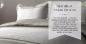 DOQU MATHİLDA YATAK ÖRTÜSÜ ÇİFT KİŞİLİK GÜMÜŞ - 11