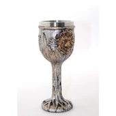 Paslanmaz Çelik Aslan Büstü Kadeh Bardak - 1