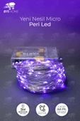 Dekoratif 2 Metre Yapay Yapraklı Tel Şeritli Sarmaşık + 3 Metre Peri Led - 8