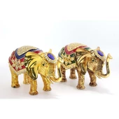 Taşlı Tekli Fil Figürü - 1