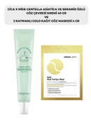 DERMAL CICAXMIDE Göz Çevresi Kremi 40 gr ve Dermal 3 Katmanlı Gold Göz Maskesi 4 gr - 1