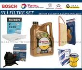 Peugeot Bipper 1.4 Hdi Filtre Bakım Seti + Motor Yağı - 1