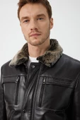 Vincent Kahverengi Deri Mont - 5