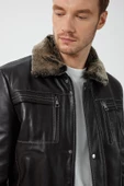 Vincent Kahverengi Deri Mont - 6