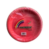 Roll-Up Kullan At Renkli Kırmızı Parti Davet Plastik Tabak - 22 Cm. - 25 Adetlik 3 Paket thumbnail 2