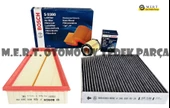 W176 Mercedes A180 Benzinli Bosch Filtre Bakım Seti 2012-2018 - 1