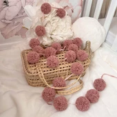Pamuka Mini Ponpon Dusty Rose - 1