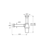 Vitra Plastik Lavabo Sifonu Seti A45109 - 2