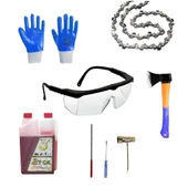 Motorlu Testere Orman Motoru Bıçkı Benzinli Testere 13 Hp Çift Egzozlu 62Cc - 2