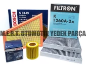 BMW F10 5.20i Benzinli Filtre Bakım Seti 2012-2016 thumbnail 1