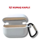 Premium Silikon Pro Ve Pro 2 Nesil Premium Koruyucu İçi Kumaş Kulaklık Kılıfı Açık Mavi - 3