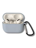 Premium Silikon Pro Ve Pro 2 Nesil Premium Koruyucu İçi Kumaş Kulaklık Kılıfı Açık Mavi - 2