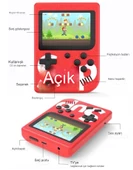 QASUL Oyun Makinesi  Nostaljik Retro Klasik  400 Mini Atari Çocuklar İçin Oyun Konsolu KIRMIZI - 5
