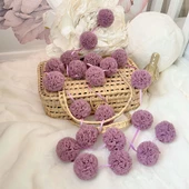 Pamuka Mini Ponpon Opera Mauve - 2