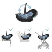 Maxi-Cosi Pebble SlideTech Tam Yatabilen 0-13 Kg Ana Kucağı ve Oto Koltuğu Twillic Black - 9
