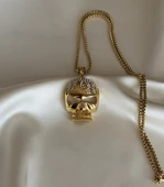 Taşlı Kafatası Kolye thumbnail 3