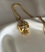 Taşlı Kafatası Kolye thumbnail 1