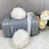 Pamuka Twin Ponpon White thumbnail 1