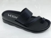 VOGA 1740 SİYAH ÇATLAK COMFORT CASUAL BAYAN TERLİK - 1