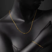 22 Ayar Kolye Bileklikli Spor Altın Set - 3