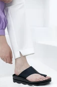 VOGA 1742 SİYAH ÇATLAK COMFORT ANATOMİK CASUAL PARMAK ARASI KADIN TERLİĞİ - 2