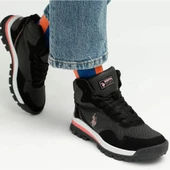 U.S.POLO ASSN SAGAN HI 3PR SİYAH PEMBE COMFORT CASUAL BOĞAZLI GÜNLÜK SPOR AYAKKABISI - 1