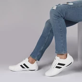 JUMP 25860 BEYAZ SİYAH COMFORT CASUAL GÜNLÜK ERKEK SPOR AYAKKABISI - 1